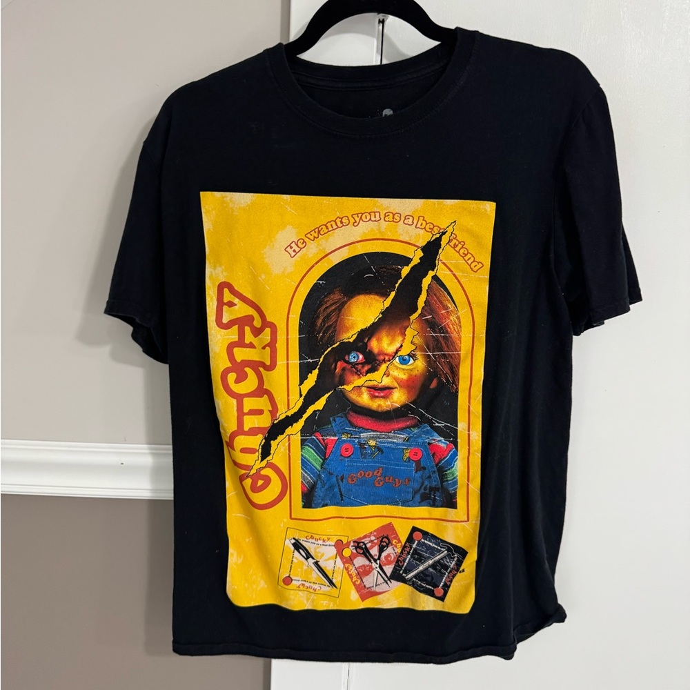 Chucky Graphic Black Tee